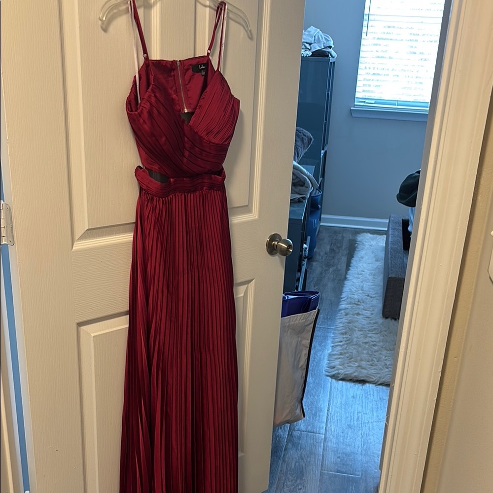Lulu's Burgundy Maxi Dress